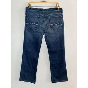 7 For All Mankind Women's Blue Boot Cut Jeans